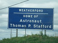 USA - Weatherford OK - Town Sign (19 Apr 2009)